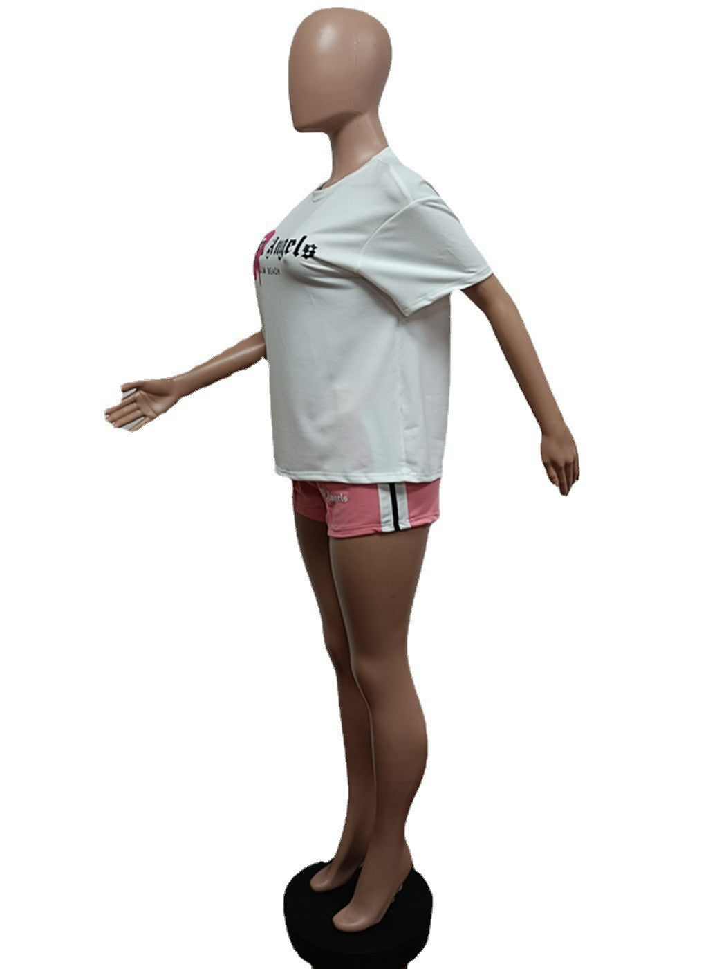 Summer Style Casual Printed Sports Two Piece Shorts Set 21