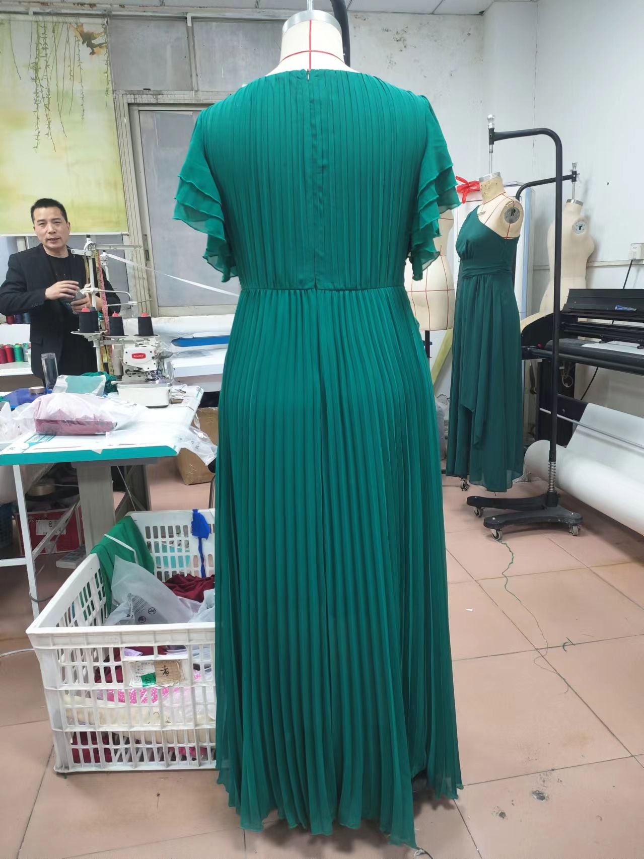 Women Solid Elegant Round Neck Maxi Dress 13