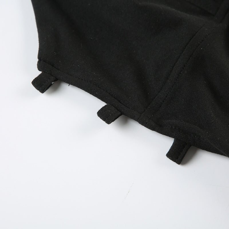 Women V-Neck Elegant Party Suspender Sexy Slit Maxi Dress 14