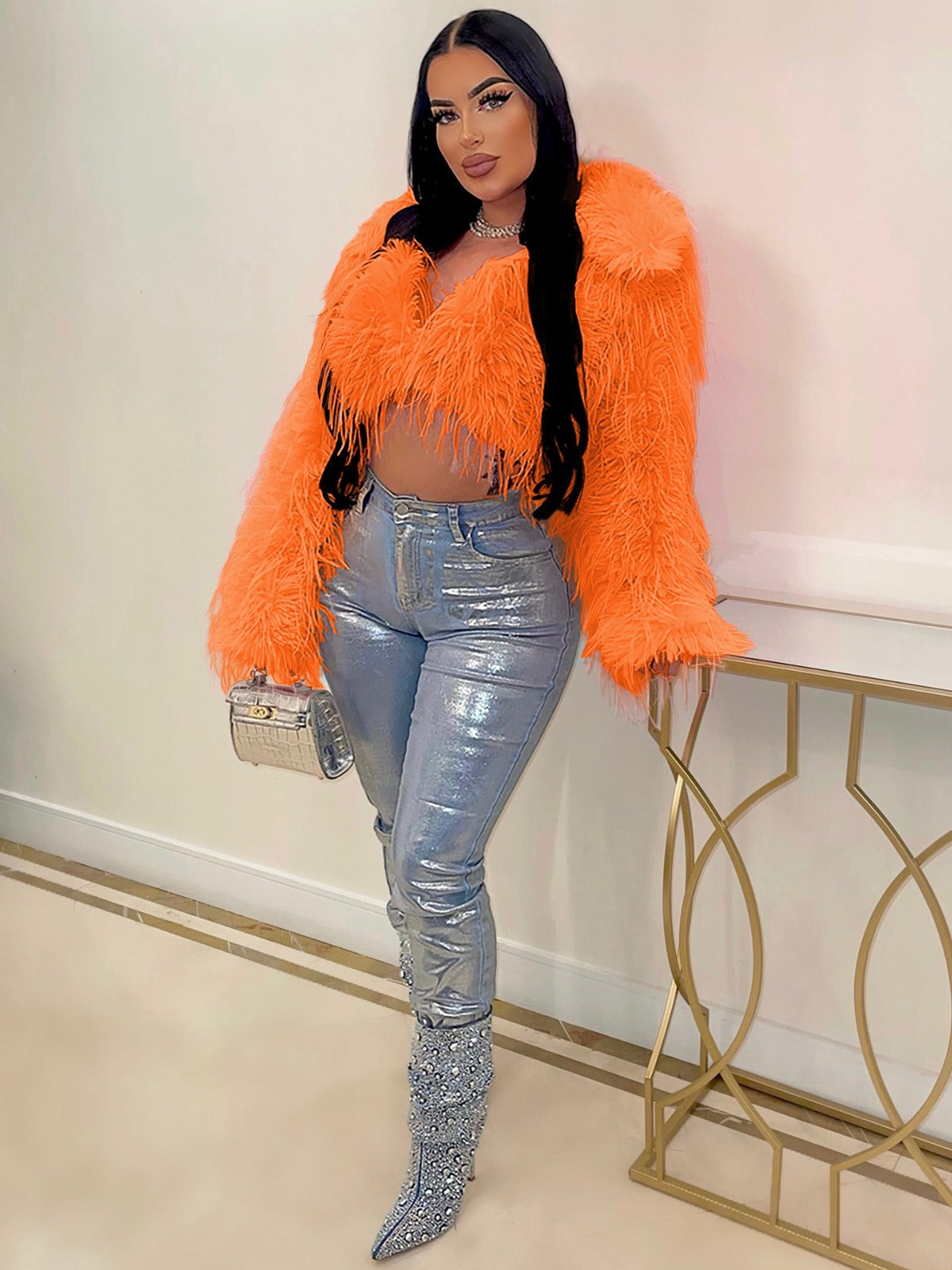 Women's Sexy Faux Fur Jacket 4