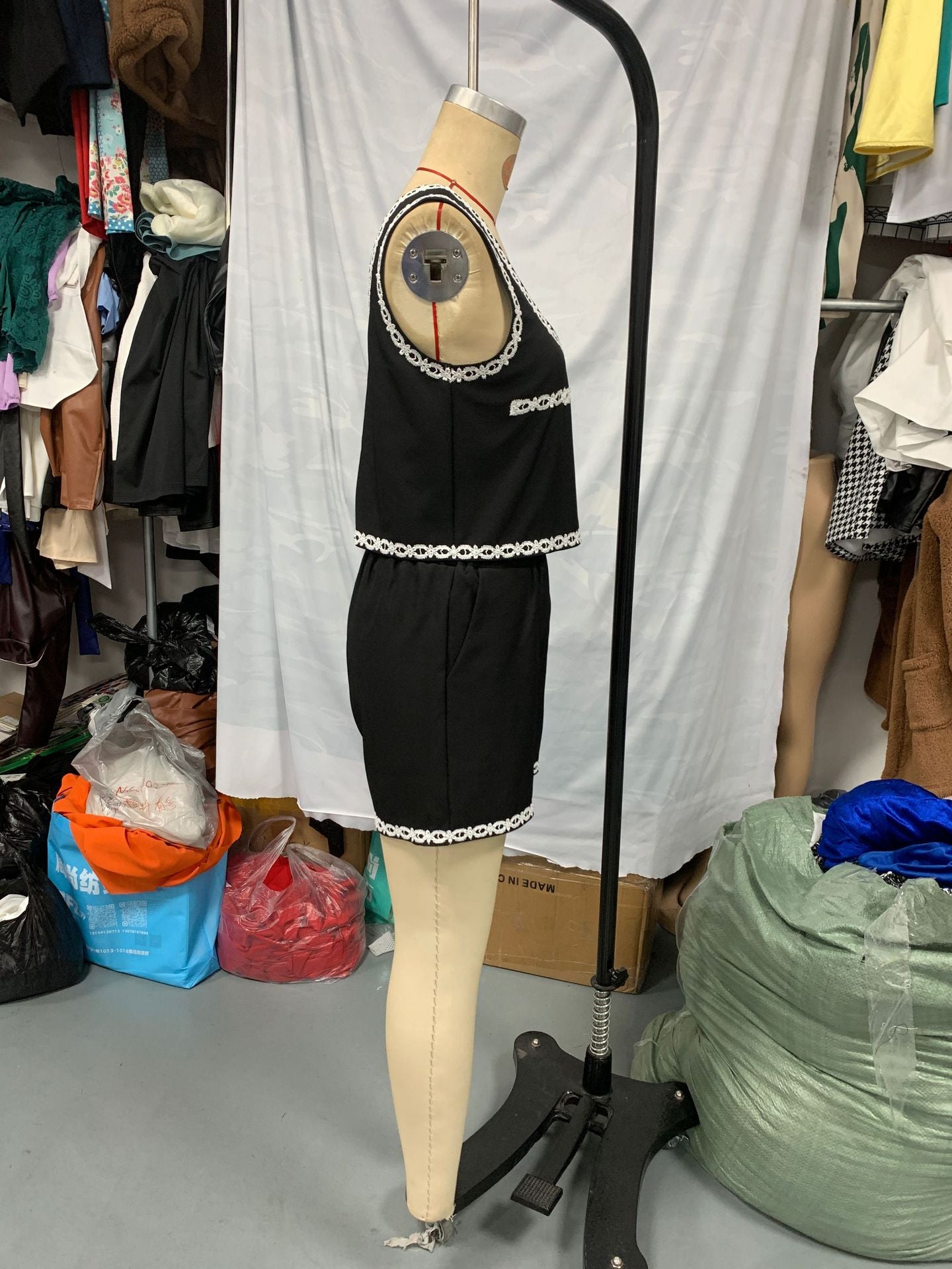 Lace Trim Vest & Shorts Summer Set 6