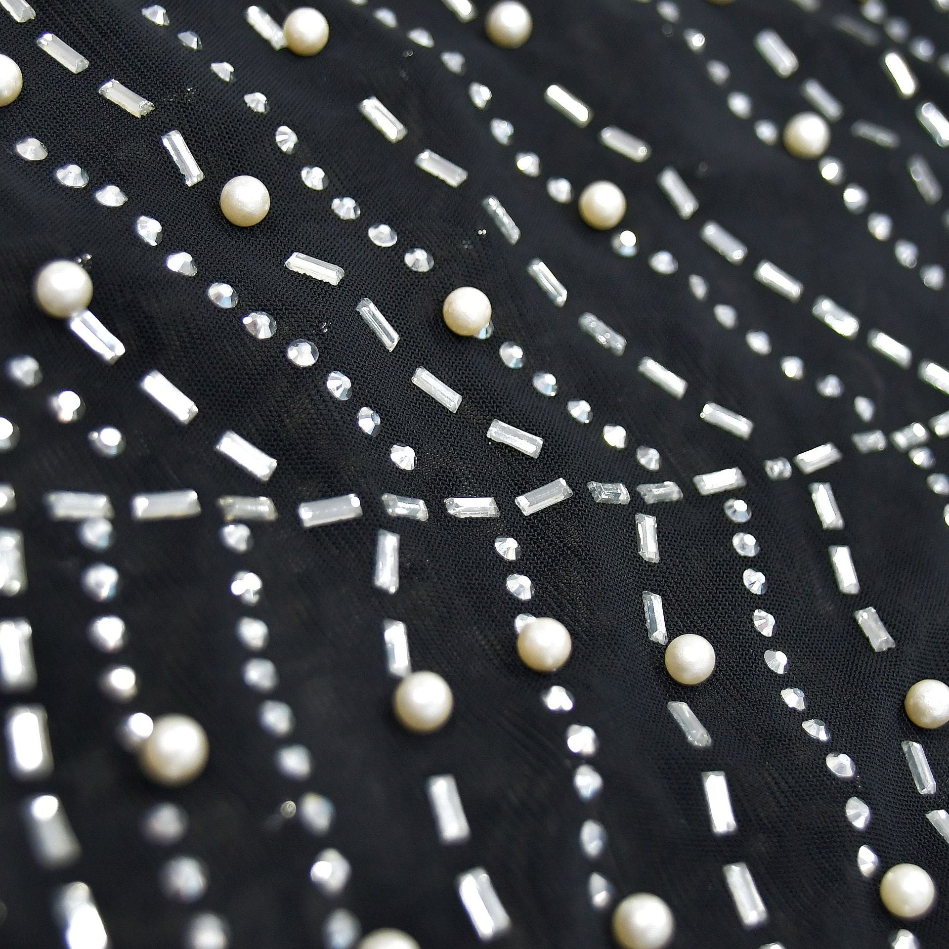 Fashion Women's Solid Color Mesh Beaded Feather Dress 30