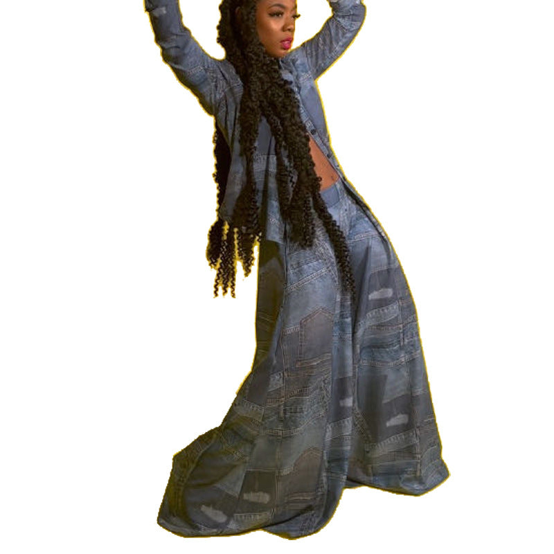 Women's Loose Casual Print Two-Piece Pants Set 6