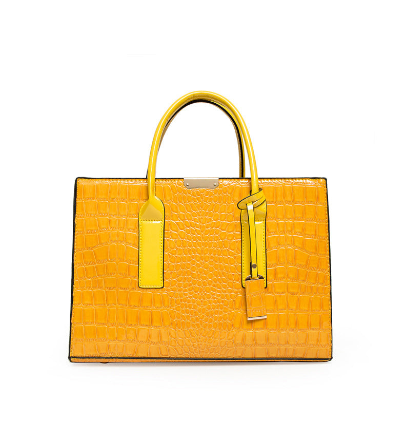 Large Fashion Large Capacity One Shoulder Portable Diagonal Bag Stone Texture Three-Piece Bag 29