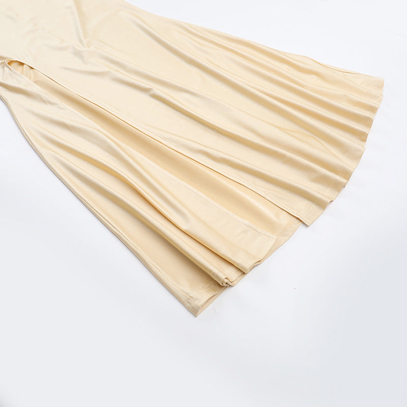 Strap Sexy Slit Fishtail Women Chic Slim Long Dress 11