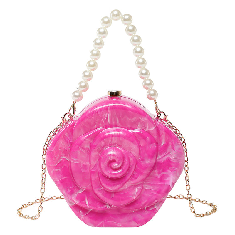 Women Rose Flower Crossbody Clutch 9