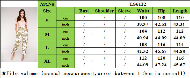 Women's Camouflage Overalls Pants 8