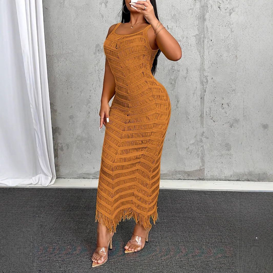 Women Suspender Sweater Dress 8