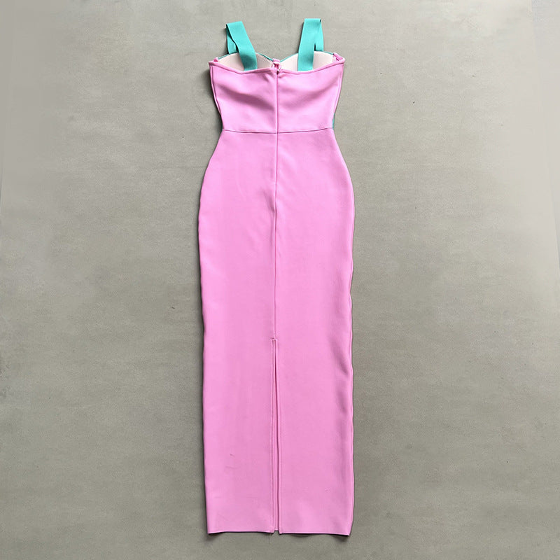 Women Colorblock Maxi Dress 10