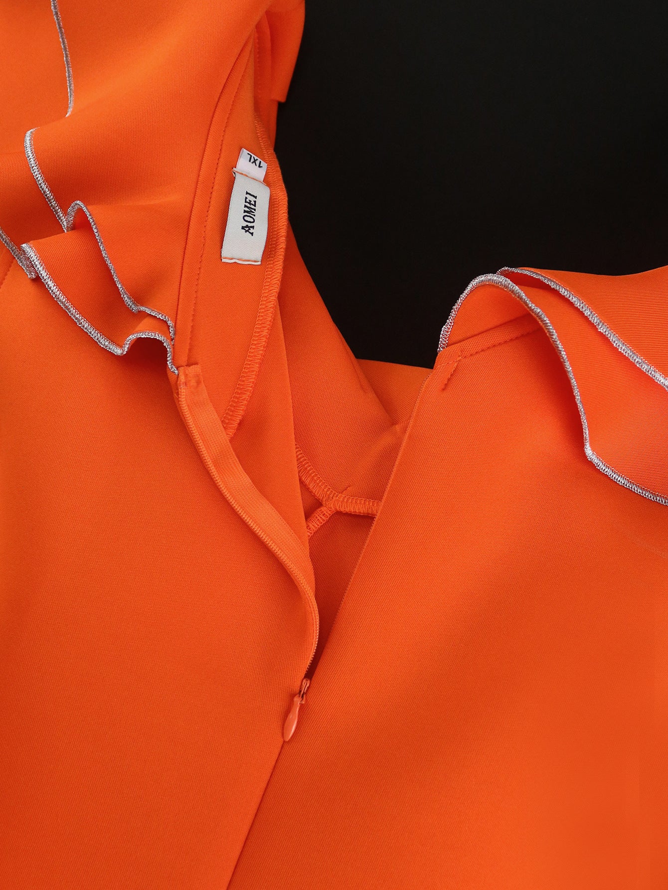 Women Summer V-neck Sleeveless Lotus Leaf Dress 10