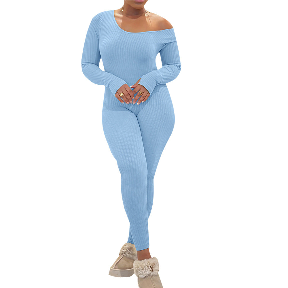 Striped Fashion Slim Women's Jumpsuit 9