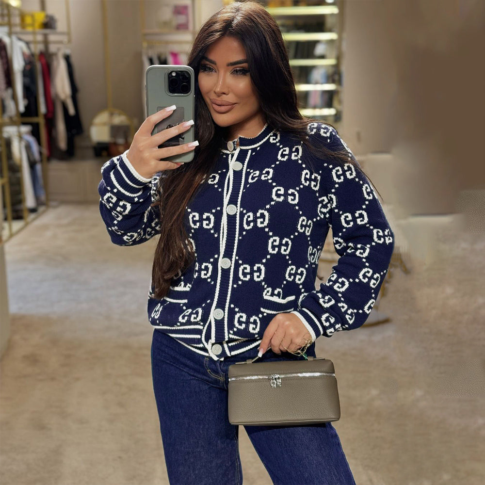 Women's Winter Sweater Button Cardigan