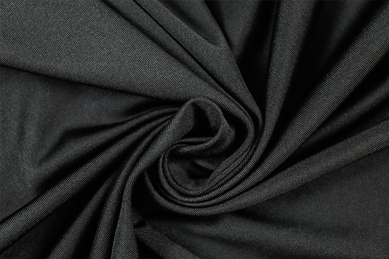 Women Slash Solid Turtleneck Mesh See-Through Long Sleeve Bodycon Dress 19