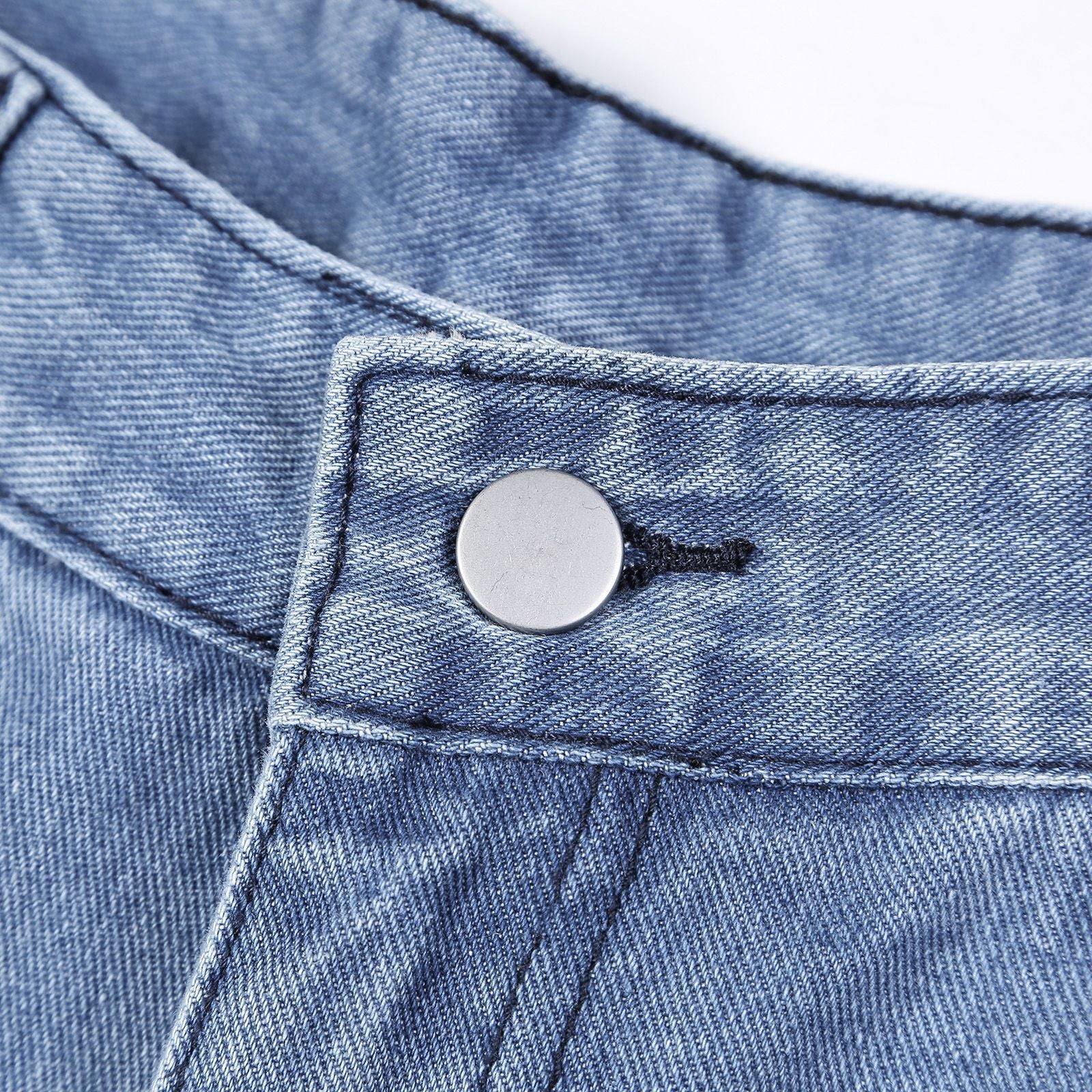 High Waist Loose Wide-Leg Women's Denim Pants 10