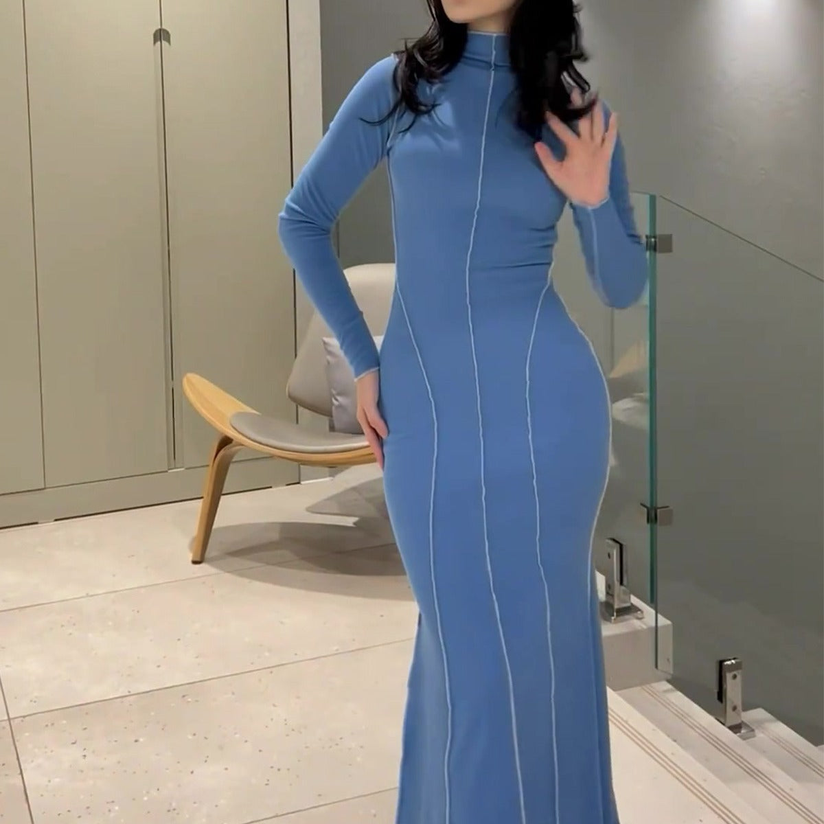 Women Bodycon Knitting Dress 5