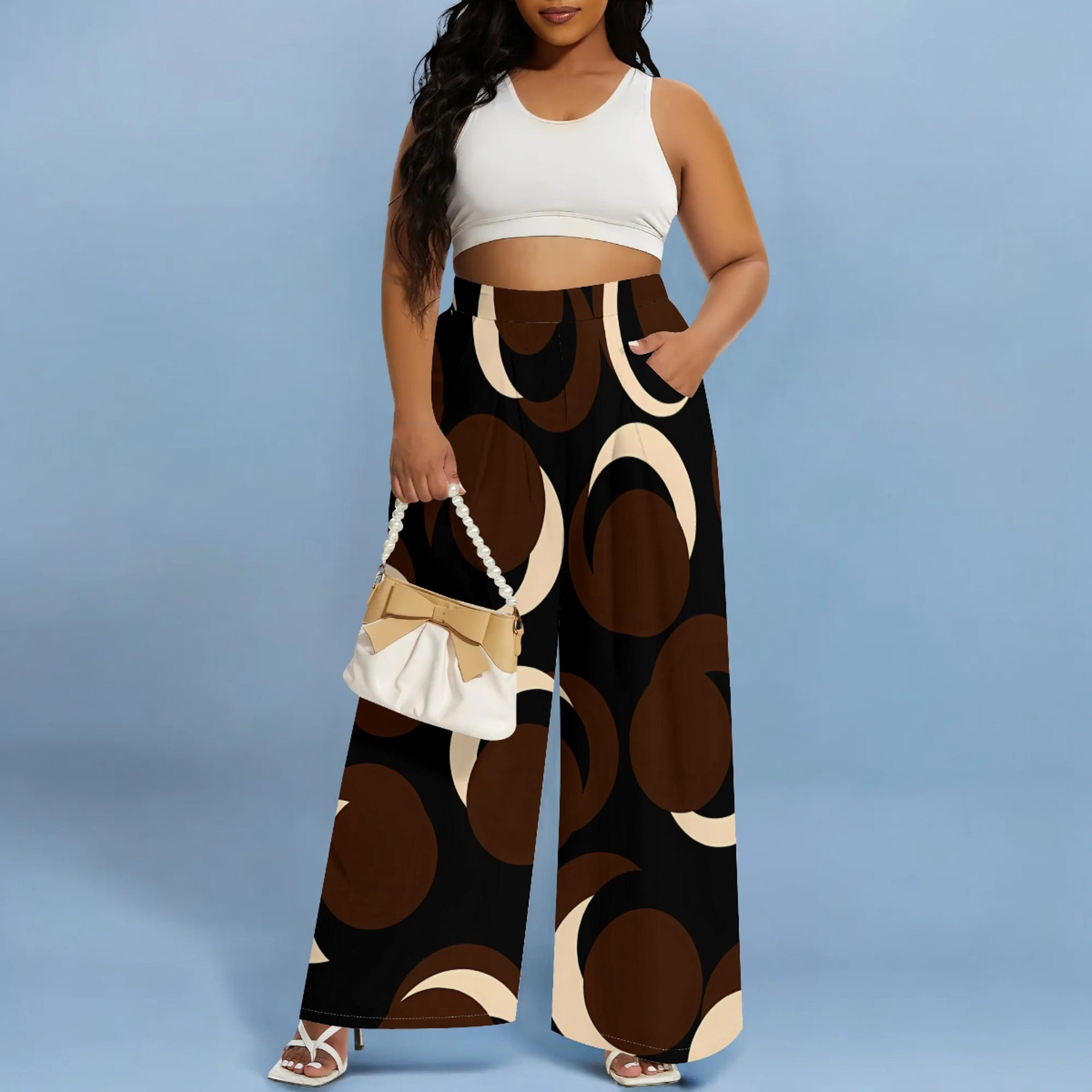 Women printed casual pants 3