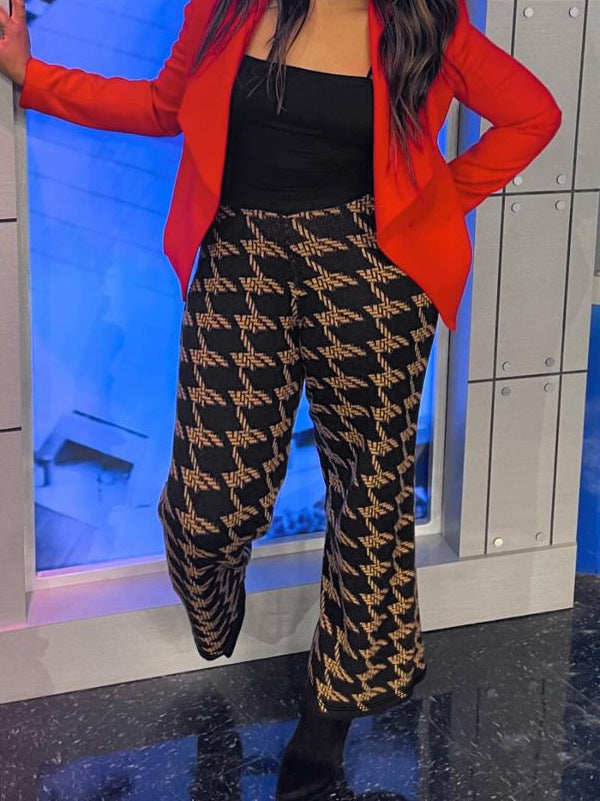 Women's Plus Size Fashion Slightly Flared Pants 3