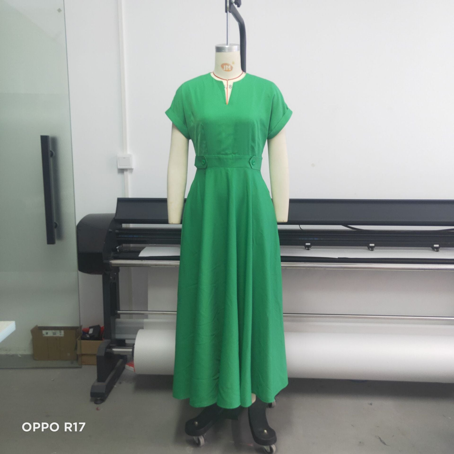 Women Short-Sleeved Round Neck Dress 9