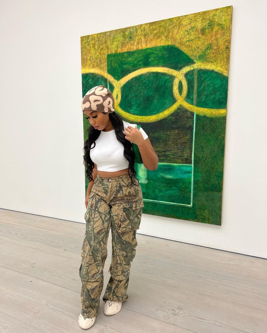 Women's Camouflage Sexy Loose Casual Zip Pocket Trousers 7