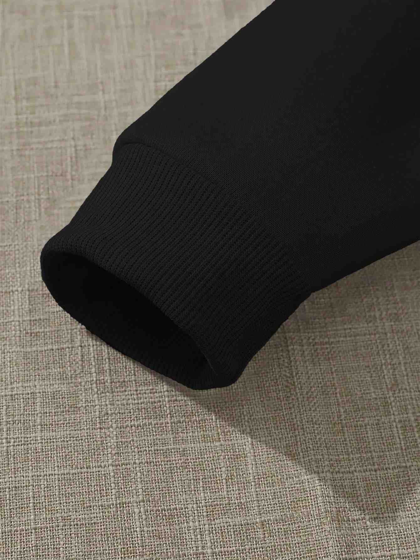 Women Fall/Winter Hooded Letter Print Long-Sleeved Top 5