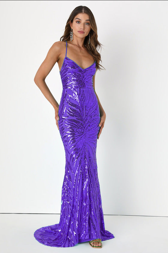 Women Party Sequin Sexy Evening Dress 3