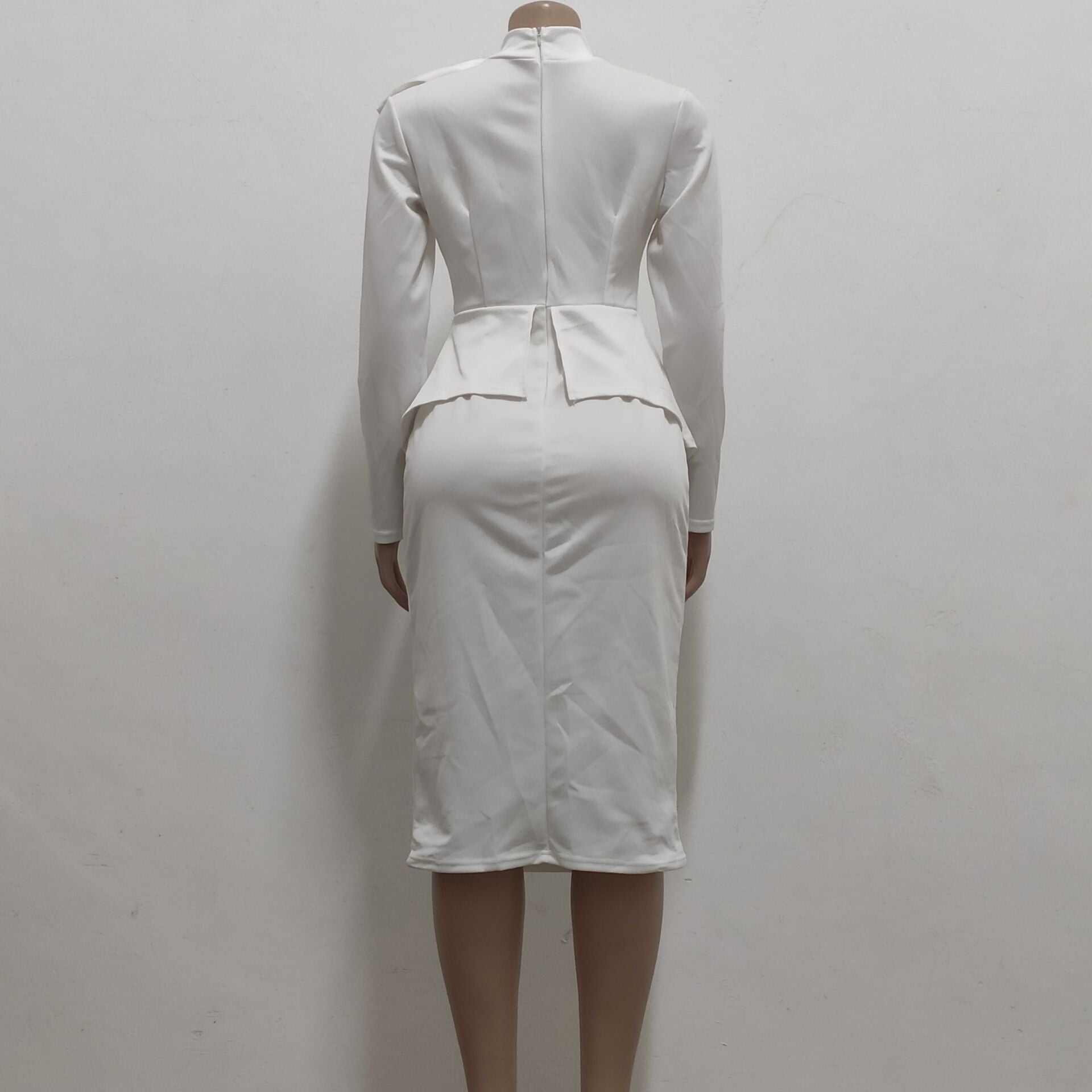 Women sexy diagonal bow dress 13