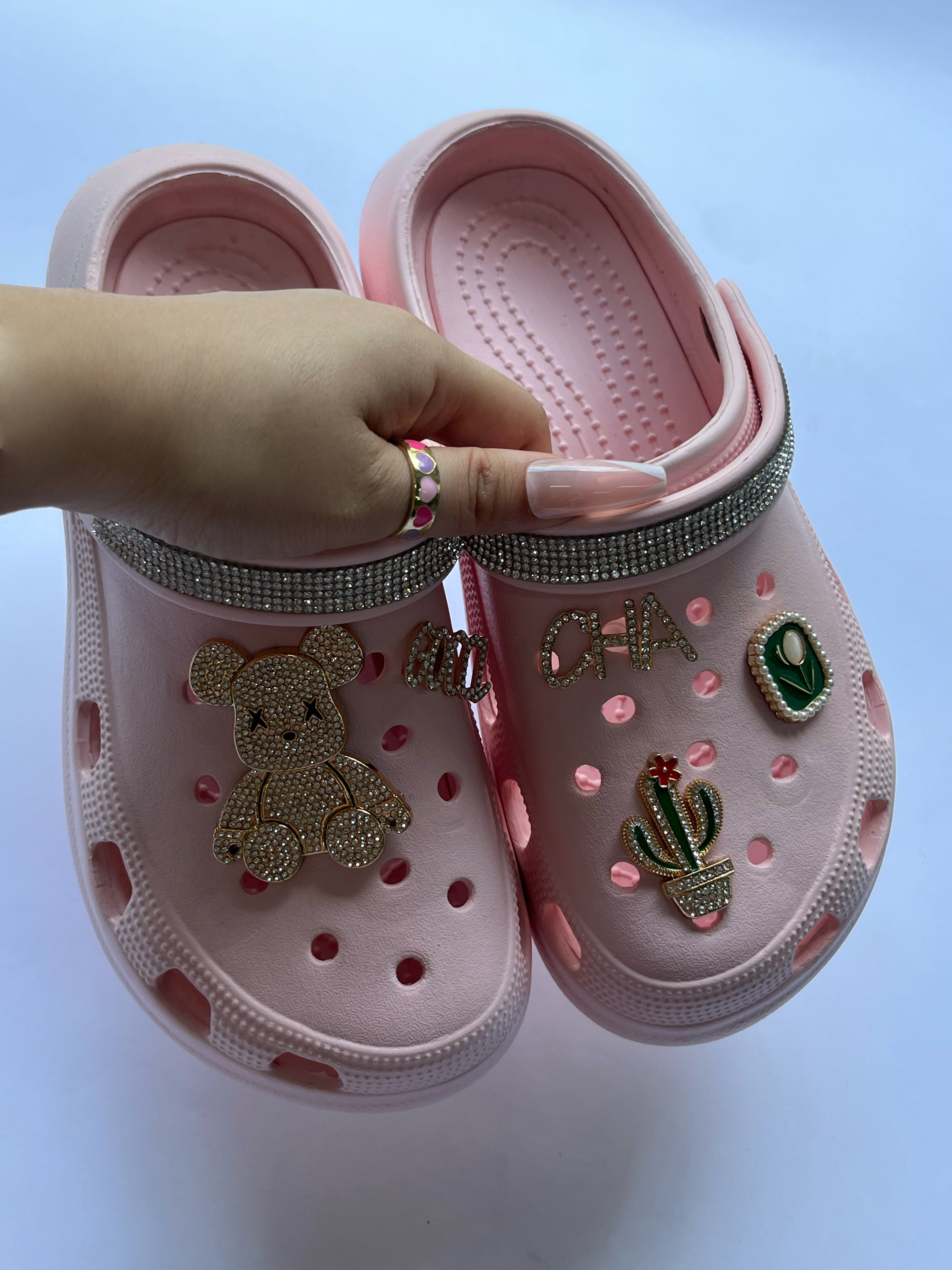 Cactus accessories high-heeled hole shoes women's summer slope heel thick bottom hole shoes women's shoes 9