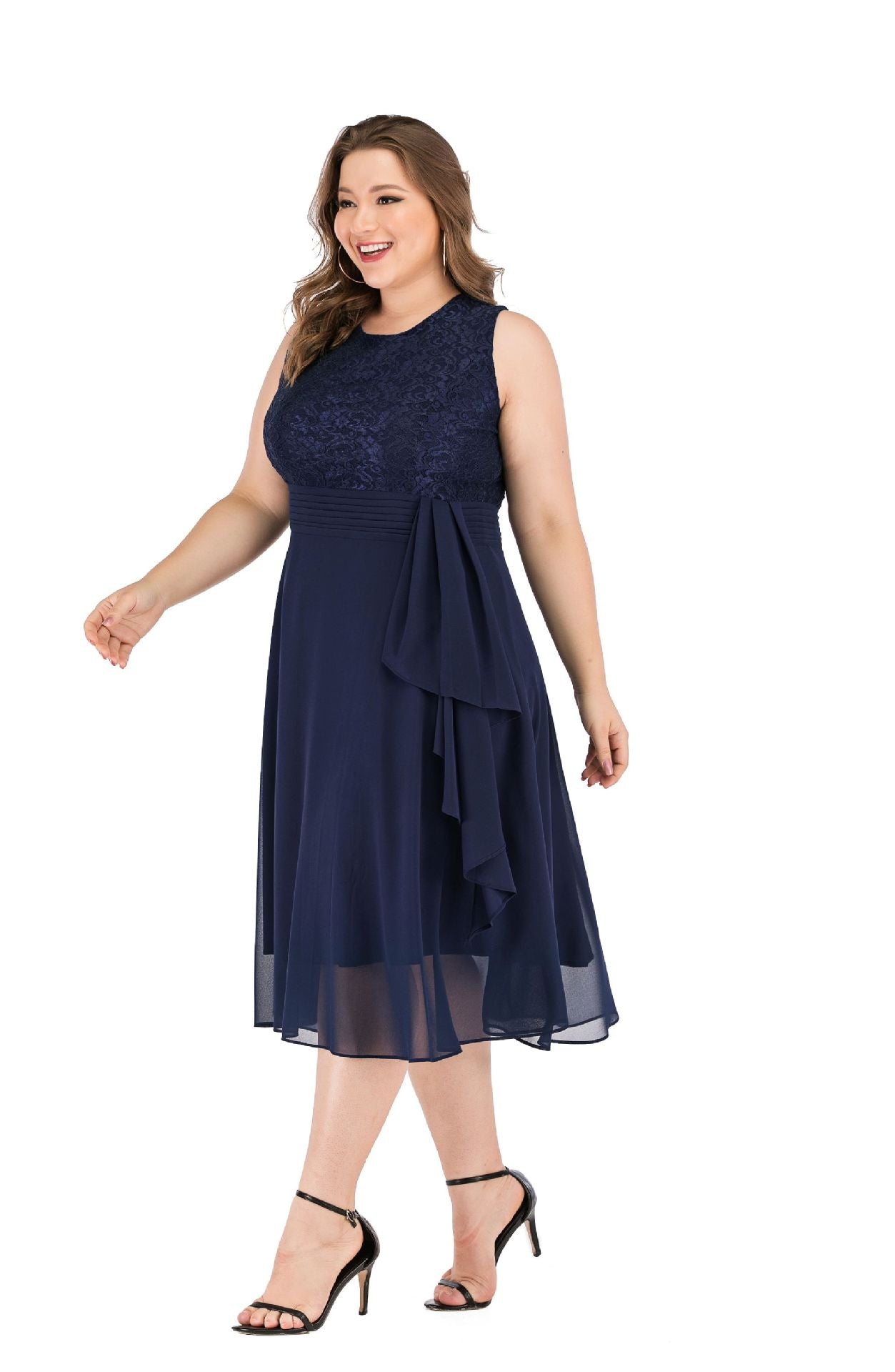 Women chiffon lace dress 69