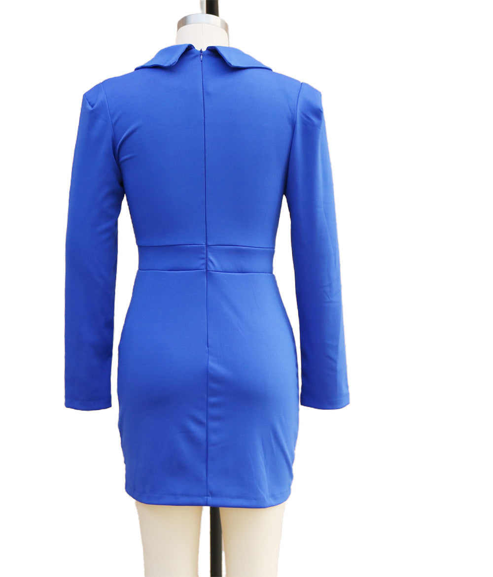 Women Long Sleeve Bodycon Suit Dress 17