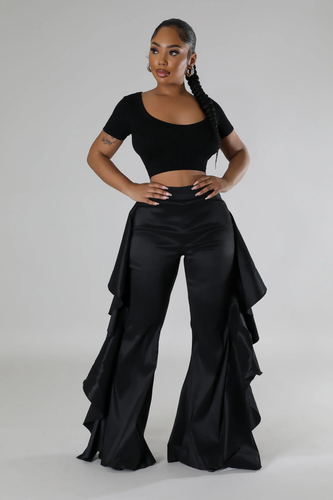 Women ruffle trousers 16