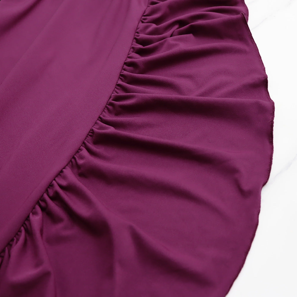 Women Sexy Backless Ruffled Slip Dress 17