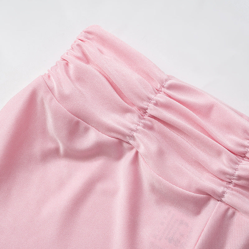 Women Spring Sexy Top and Shorts Sports Two-piece Set 17