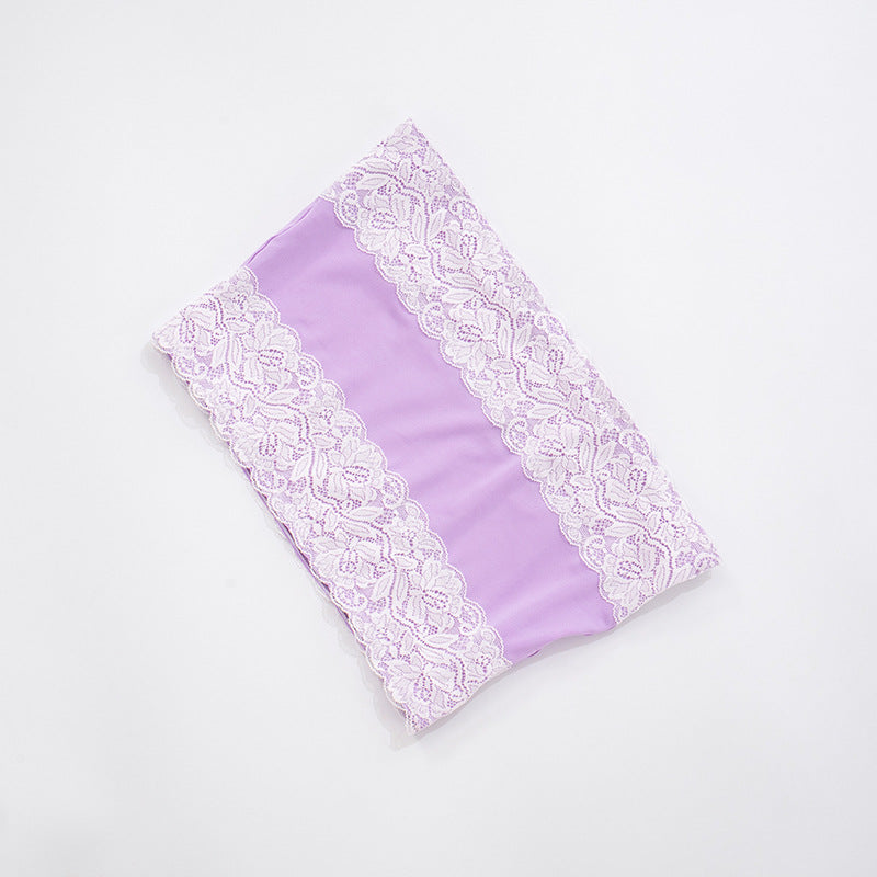 Women sexy lace Strapless Top cross hollow trousers two-piece suit 25