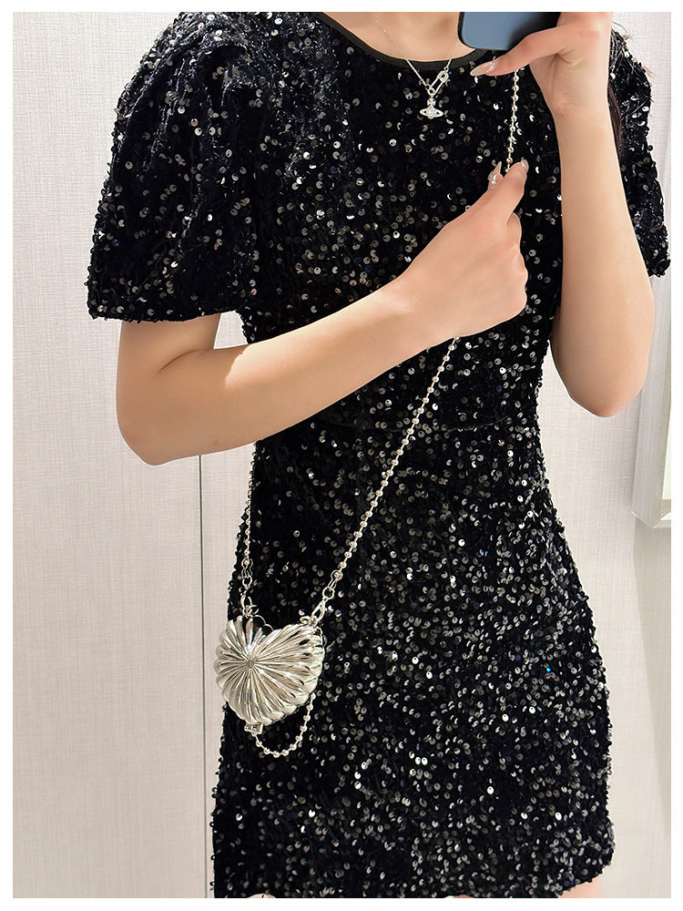 Mini Metal Shell/Heart Shape Bag One Shoulder Crossbody Fashion Bag 18