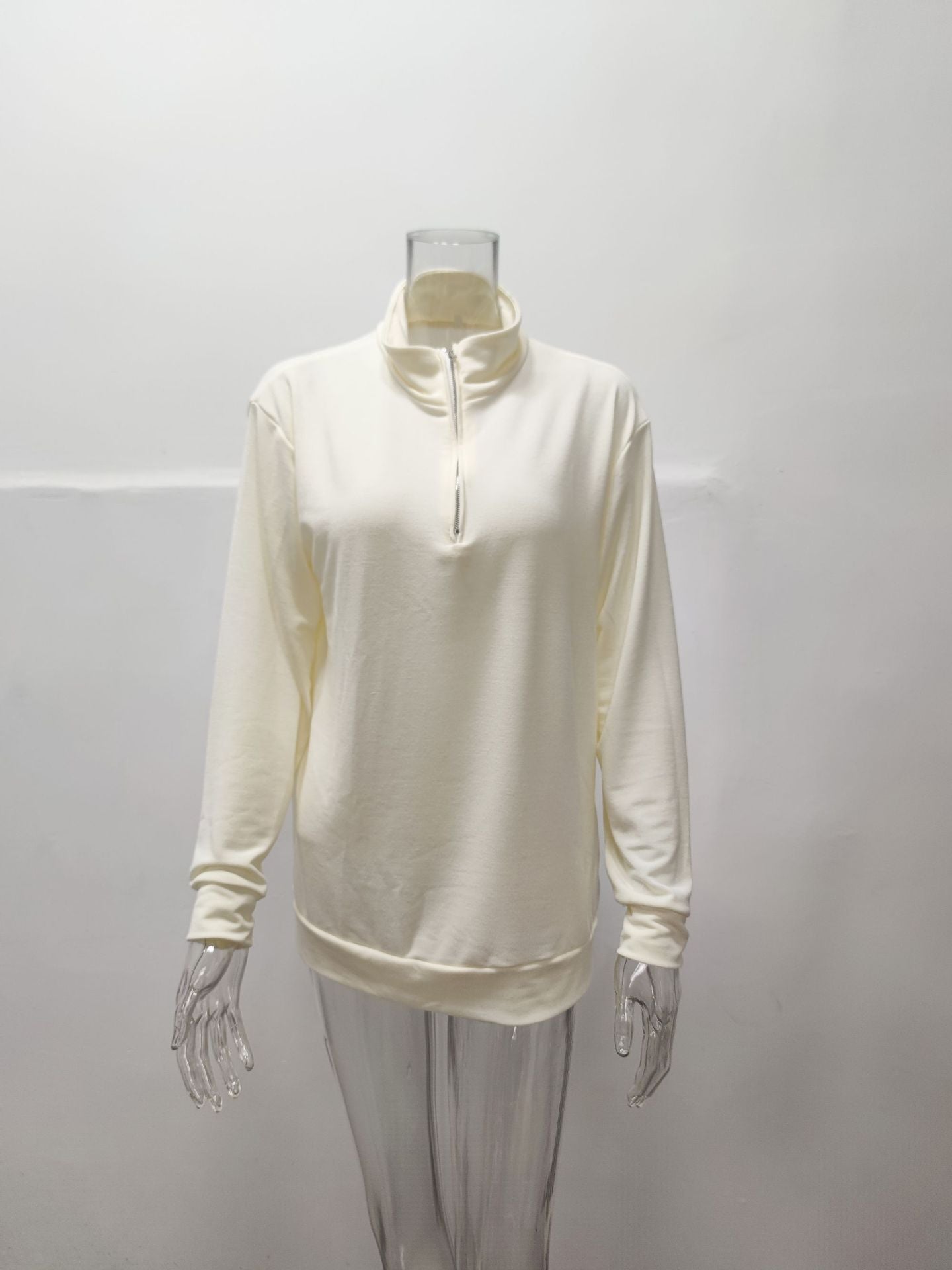 Men's Autumn Long Sleeve V-Neck Zipper Casual Top 32