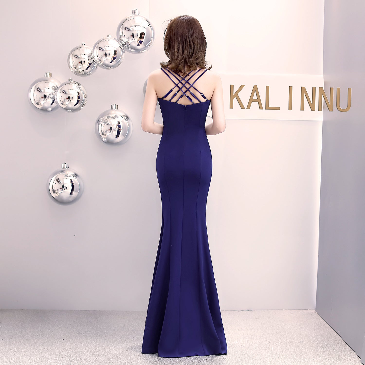 Formal Party Evening Dress Fashion Elegant Long Sexy Straps Slim Mermaid Cocktail Prom Dress 13