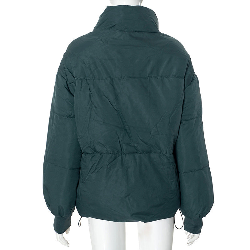 Women long-sleeved high collar zipper warm winter Padding Jacket 25