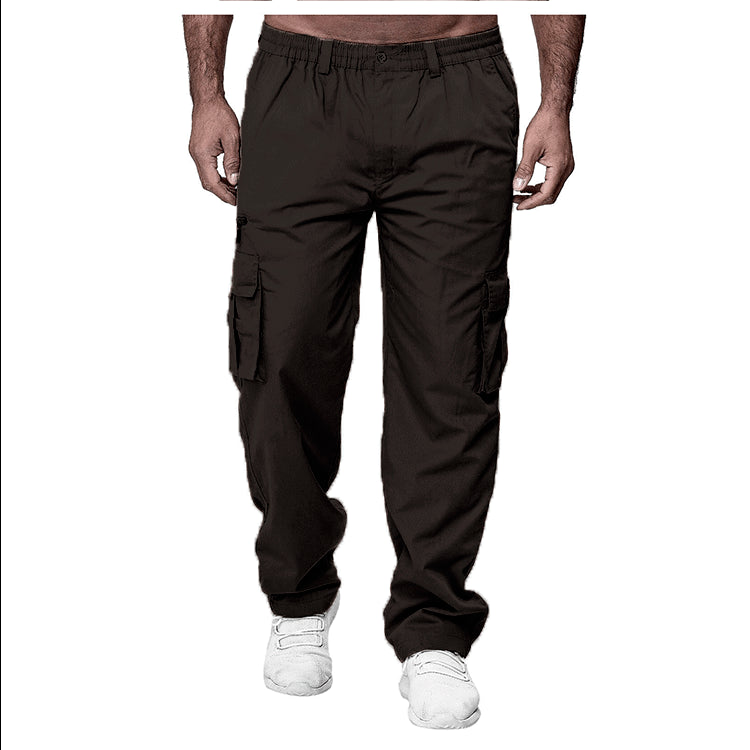 Men's Casual Multi Pocket Loose Cargo Outdoor Pant 22