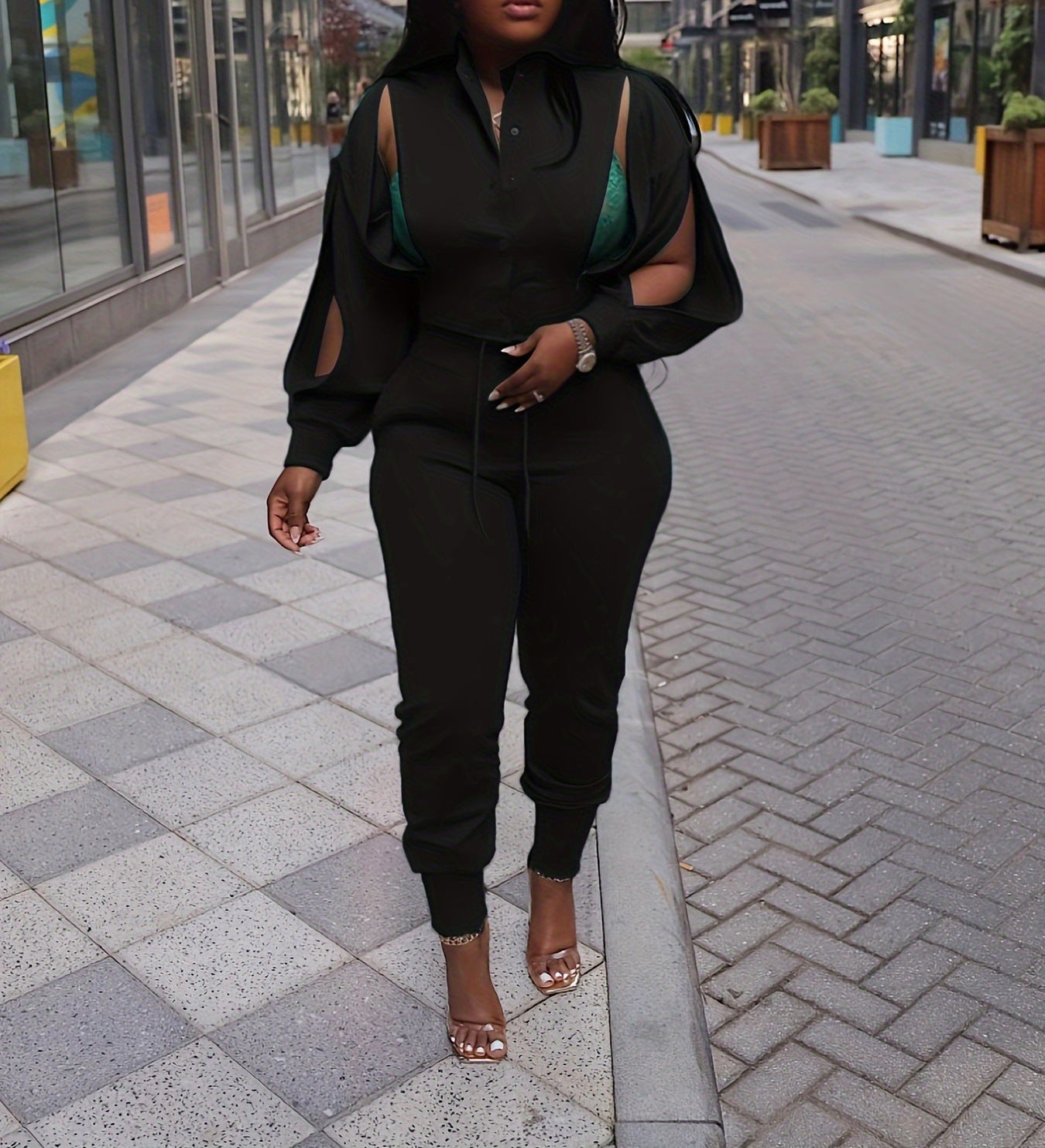 Ladies Fashion Top + Pants Sets 3