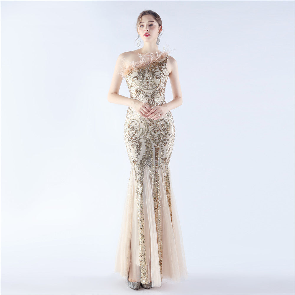 Plus Size Women Sequin Formal Party Evening Dress 5