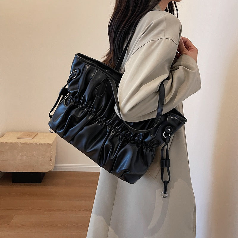 Cloud Bag Pleated Tote Bag Autumn And Winter Armpit Shoulder Bag Fashionable Women's Bag