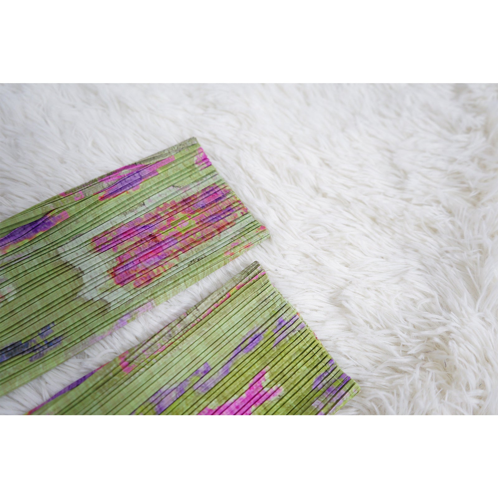 Pleated Printed Plus Size Long Jacket for Women 25