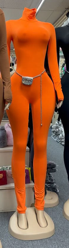 Women Solid Long Sleeve Jumpsuit 3