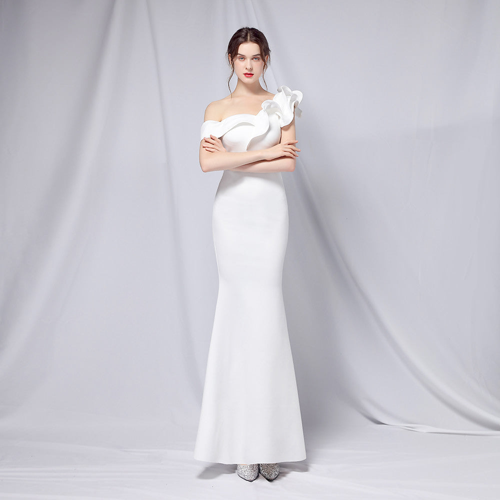 Summer Formal Off-Shoulder Long Mermaid Evening Dress 8