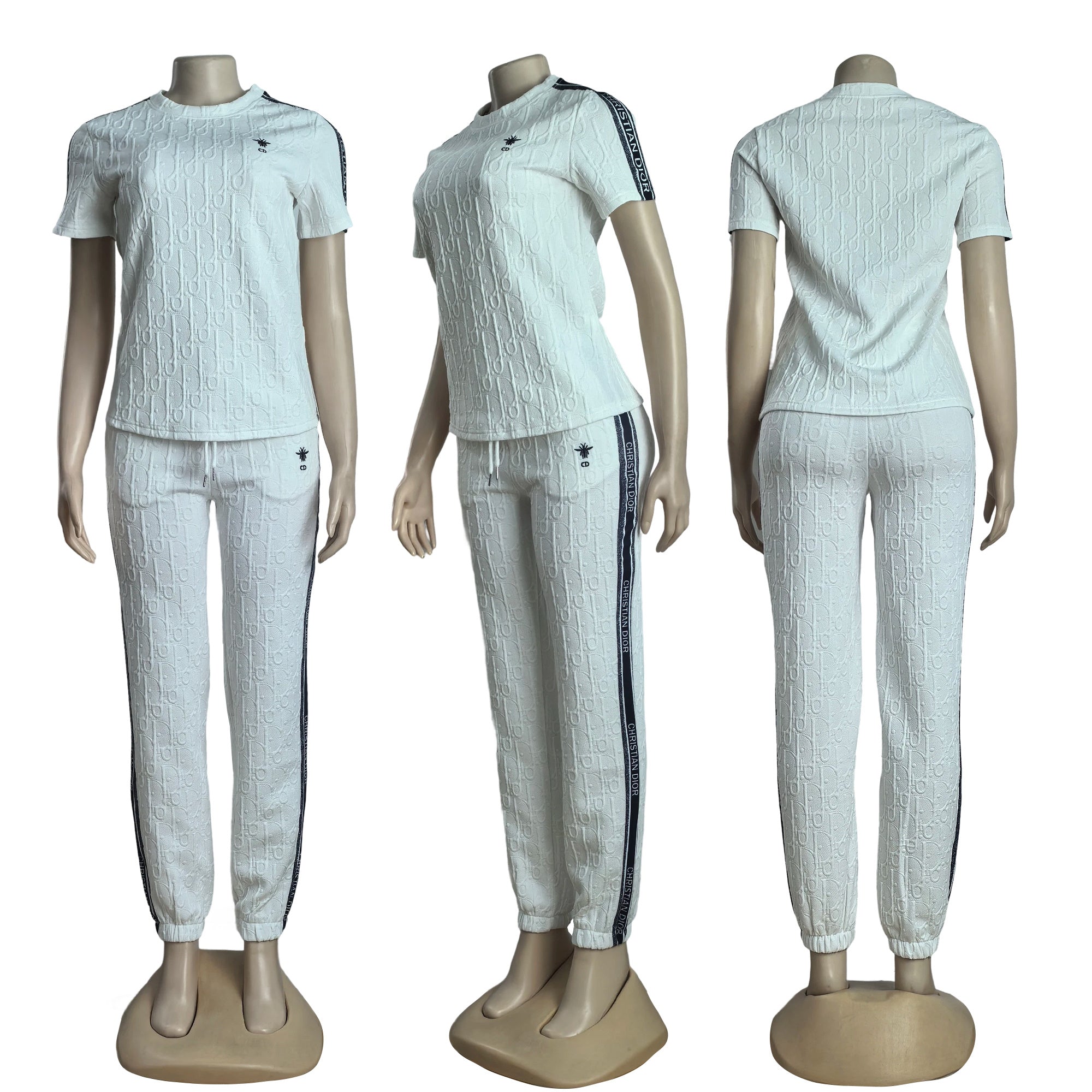 Women Casual Short-Sleeved Top and Pants Two-Piece Set 6