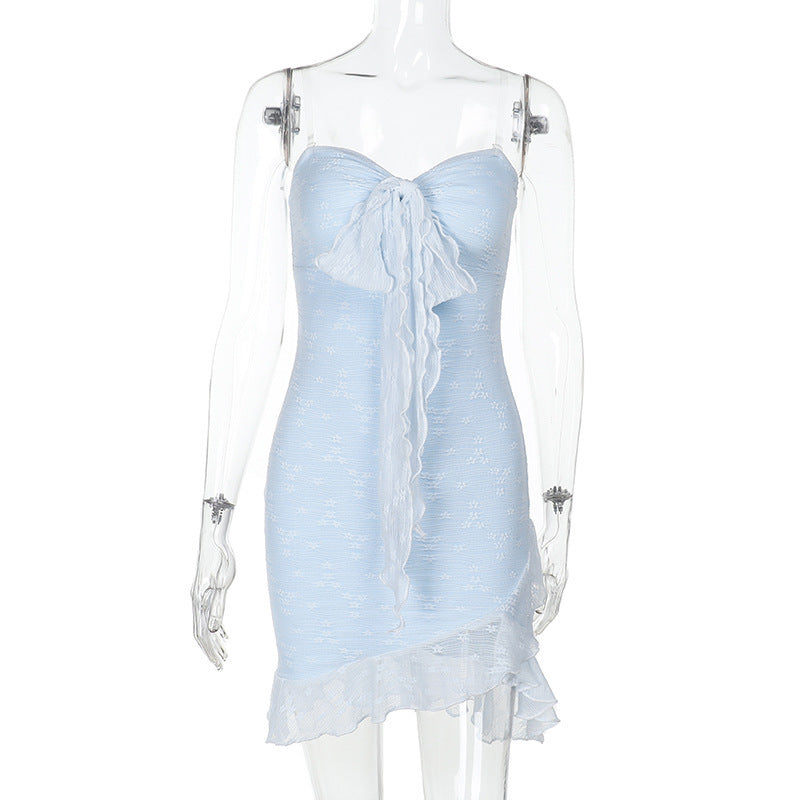 Strapless Transparent Strap Mini Dress 9