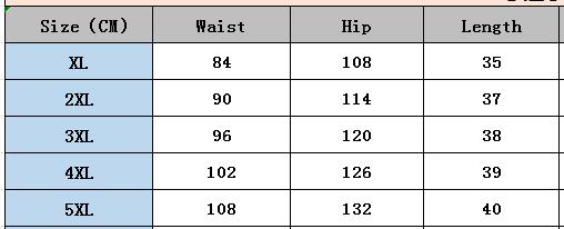 Plus Size fashion embroidery Denim shorts 7