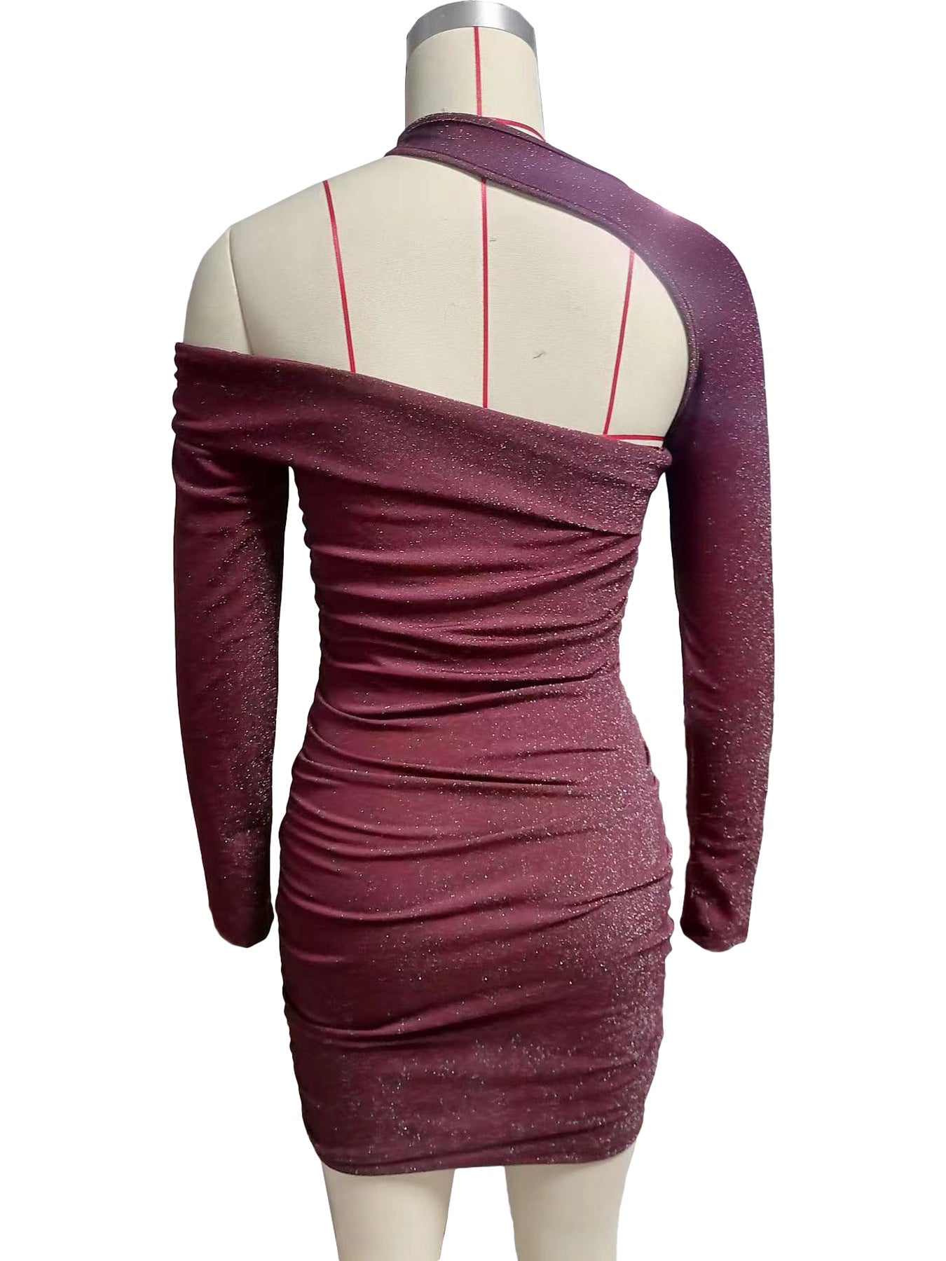 Women pleated Bodycon Dress 11