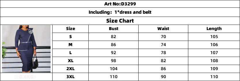 Women's Fall Winter Women's Solid Color Bodycon OL Pencil African Dress 10