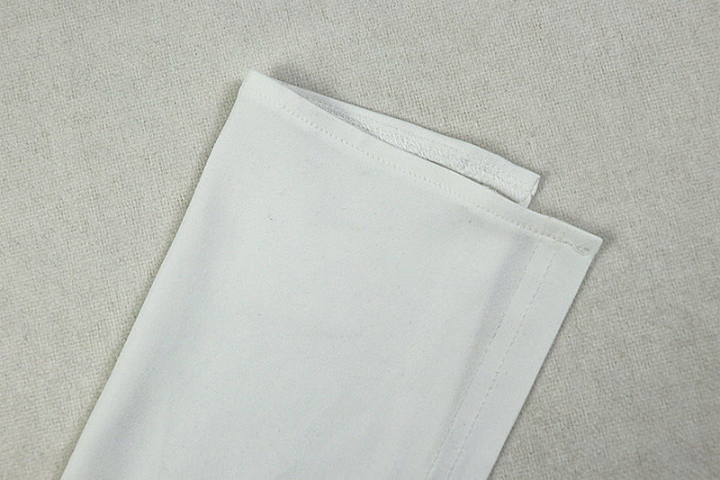 Women patchwork backless solid bodycon lace-up asymmetrical pleated dress 11